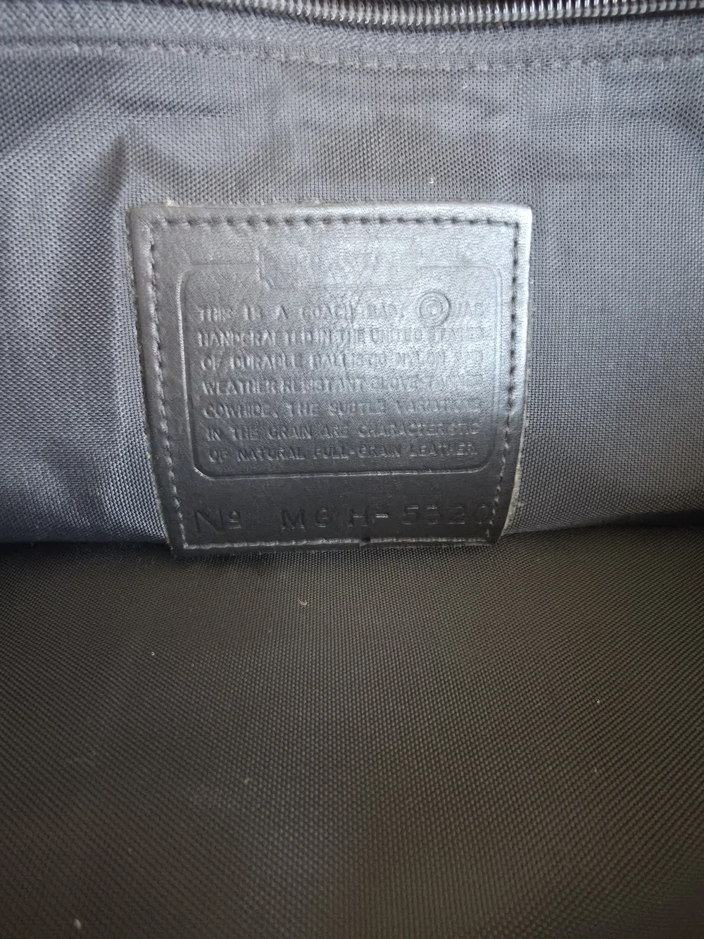 vintage Coach Metropolitan Hybrid ballistic nylon and leather briefcase